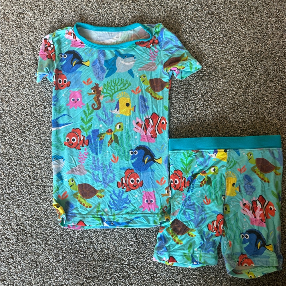 Little Sleepies Disney Findjng Nemo Shorts Pajamas 4T
